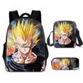 thumbnail image 2 of 3 unids/set niños Dragon Ball Series mochila estuche para lápices bolso cruzado arnés de cojín de aire impermeable protección de la columna vertebral mochila escolar hola suerte unisex, 2 of 2