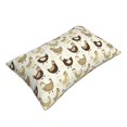 thumbnail image 3 of Binfone Chicken Cartoon Standard Size Pillowcase, Long Staple Pure Cotton Envelope Closure Pillow Cover,16"x24", 3 of 9