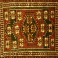 thumbnail image 1 of Ahgly Company Machine Washable Indoor Square Persian Yellow Traditional Area Rugs, 3' Square, 1 of 4