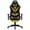 Yellow, variant on Hoffree Massage Gaming Chair Racing Office Computer Game Chair Ergonomic Backrest and Seat Height Adjustment Recliner Swivel Rocker with Headrest and Lumbar Pillow E-Sports Chair