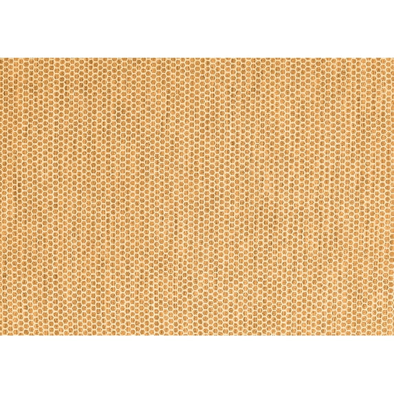 Ahgly Company Indoor Rectangle Abstract Orange Contemporary Area Rugs, 2' x 3'