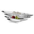 thumbnail image 2 of 20" Contempo Shiny Silver Short Boat Tray, 2 of 3