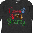 thumbnail image 4 of Inktastic I Love My Granny Boys or Girls Long Sleeve Toddler T-Shirt, 4 of 5