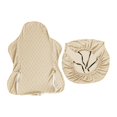 thumbnail image 2 of veasfak Housse de Protection Extensible pour Chaise d'Ordinateur Polyester Réutilisable Lavable Beige, 2 of 8