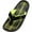 Black/Lime, variant on NORTY Men's Sandals for Beach, Casual, Outdoor & Indoor Flip Flop Thong Shoe