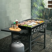 Royal Gourmet GB4001C 4-Burner 52000-BTU Propane Gas Grill Griddle, 36L, With Cover