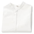 thumbnail image 2 of Camisa de mujer Blusa casual de manga larga con botones de color sólido, Blanco, XXL Vogacara  AP001197-05B, 2 of 7