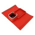 thumbnail image 2 of Bandeja ergonómica multifunción de silicona para reposabrazos de sofá con base antideslizante, color rojo, 2 of 14