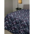 thumbnail image 2 of Floral Down Alternative Comforter, Hibiscus Plant Exotic Beach Island Theme with Tropical Sea Accents, Microfiber Quilt for All Season, 5 Sizes, Charcoal Grey Marigold, by Ambesonne, 2 of 3