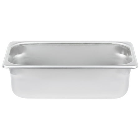 

Vollrath S12064 Super Pan 1/3 Size 4 Deep Heavy-Duty Anti-Jam Stainless Steel Steam Table / Hotel P