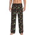 thumbnail image 2 of Lsque Vector Retro Music Print Men's Pajama Pants, Lounge Pant - Comfortable Home Wear,Elastic Waistband, Stylish Design-Large, 2 of 9