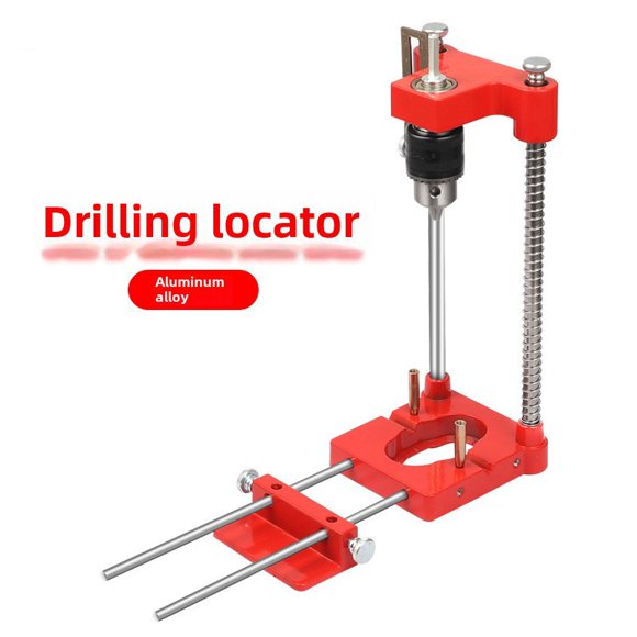 Woodpeckers Portable Aluminum Drill Bit Locator - Precision Positioning Tool for Carpentry & Woodworking Projects, High Accuracy Drilling Guide with Durable Construction, Ideal for On-the-Go
