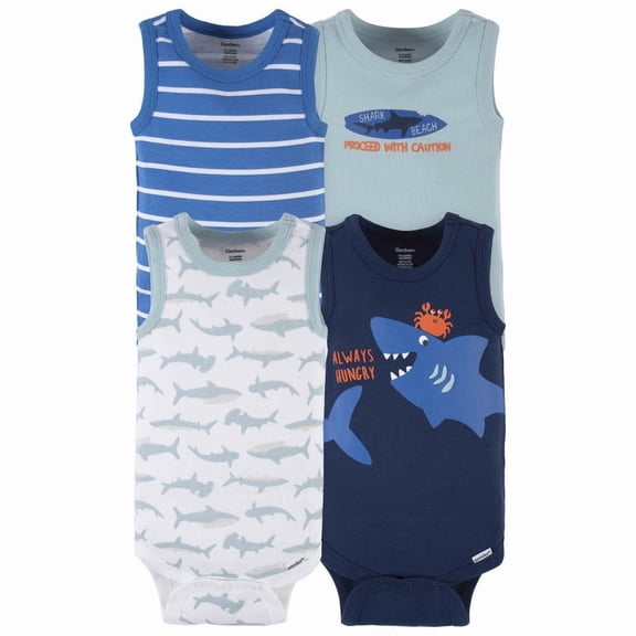 Set Gerber 4 Pañaleros Multicolor Niño Talla 0-3M
