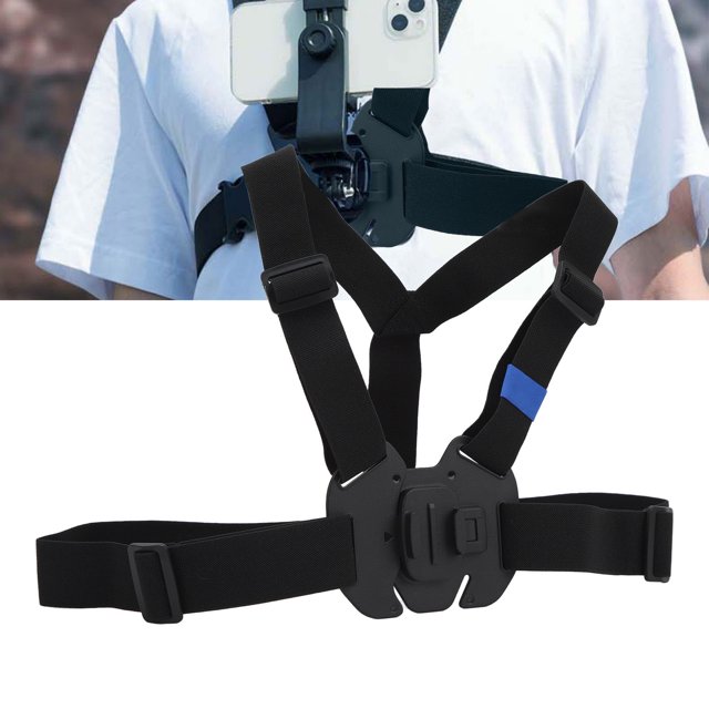 Camera Vest Holder Strap, Adjustable Easy Wearing Camera Harness Lightweight Quick Release Base for Hiking