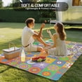thumbnail image 4 of Colorful Ethnic Outdoor Rug for Patio/Deck/Porch, Non-Slip Large Area Rug 6 x 9 Ft, Modern Abstract National Geometric Green Indoor Outdoor Rugs Washable Area Rugs, Camping Rug Carpet Runner, 4 of 8