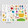 thumbnail image 2 of 24 Easter Stickers Kids Crafts Make-A-Bunny Stickers, Rabbits Eggs Baskets Sticker Game Easter Stickers for Easter Theme Party Decoration Supplies Favors Fun Craft Project, 2 of 7