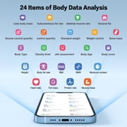 NEXPURE Smart Body Fat Scale, 24-in-1 Digital BMI Bathroom Scale, with Body Fat & Muscle Mass, Bluetooth, 400lb
