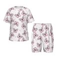 thumbnail image 1 of Fotbe Butterflies (2) Pijama Estampada de 2 Piezas para Niños – Ropa de Dormir de Manga Corta Cómoda para Niños y Niñas, Camiseta y Shorts de Algodón-4X-Large, 1 of 6
