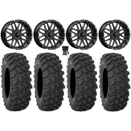 MSA Bandit 18" Wheels Milled 35" XTR370 Tires Kawasaki Teryx Mule