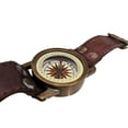 thumbnail image 2 of Marine Steampunk Wrist Watch Sundial Compass With Leather Strap Band Vintage Style Wearable Watch, 2 of 4