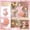 A003- Style C, variant on Number 2 Birthday Candle, Glitter Pink Daisy, 1 Piece, Suitable for Kids 2nd Birthday Party Cake Decoration