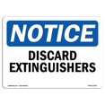 thumbnail image 1 of SignMission OS-NS-A-1218-L-11054 12 x 18 in. OSHA Notice Sign - Discharged Extinguishers, 1 of 1