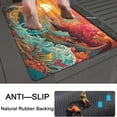 thumbnail image 5 of Bath Mat Rug,Ocean in the sunset linear Non Slip Quick Dry Super Absorbent Thin Bathroom Rugs Fit Under Door-Easy to clean Bathroom Floor Mats-Shower Rug for Shower Sink Bathtub(17" x 27.5"In), 5 of 6