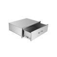 thumbnail image 2 of DIOSMIO Stainless Steel Outdoor Kitchen Drawer, 30x10H Flush Mount Single Drawer, Perfect for Outdoor BBQ/Storage Cabinet/Grill Station,1Layer Design, 2 of 5