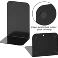 thumbnail image 5 of Bookends, Black Metal Bookends for Heavy Books, (2pcs, 5.3x7.8x4), 5 of 5