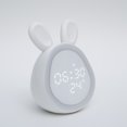 thumbnail image 3 of Reloj despertador con luz nocturna para niños, hora de levantarse, chupete con ruido blanco, entrenador de sueño para niños pequeños, máquina de sonido para dormir, luz nocturna, temporizador de siesta, reloj despertador para niños Rojo Verde, 3 of 4