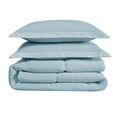 thumbnail image 2 of Cannon Solid Blue Full/Queen 3 Piece Comforter Set, 2 of 5