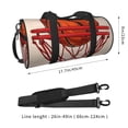 thumbnail image 2 of Lsque Basketball Shot Pattern Foldable SportsBag with Wet Dry Pocket, Travel Bag, Large Capacity Duffel Bag, Splash Proof Carry on Bag, Overnight Bag, Weekender Bag, 2 of 6