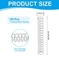 thumbnail image 2 of Uxcell Ressort de Compression Extension Mécanique Petits Ressorts Kit d'Assortiment de Ressorts pour Réparations en Atelier et à Domicile 4x0.4x25 mm, 2 of 7