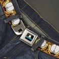 thumbnail image 2 of Garfield Belt, Seatbelt Buckle Belt, Garfield Smiling Expression Close Up Orange, 34 to 52 Inches, 2 of 9