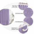 thumbnail image 2 of Pure Lavender Purple Bathroom Shower Curtains with 12 Hooks Waterproof Shower Curtain for Stalls and Bathtubs Modern Solid Color Minimalist Art Decorative Bathroom Privacy Curtain 72x78 Inches, 2 of 3