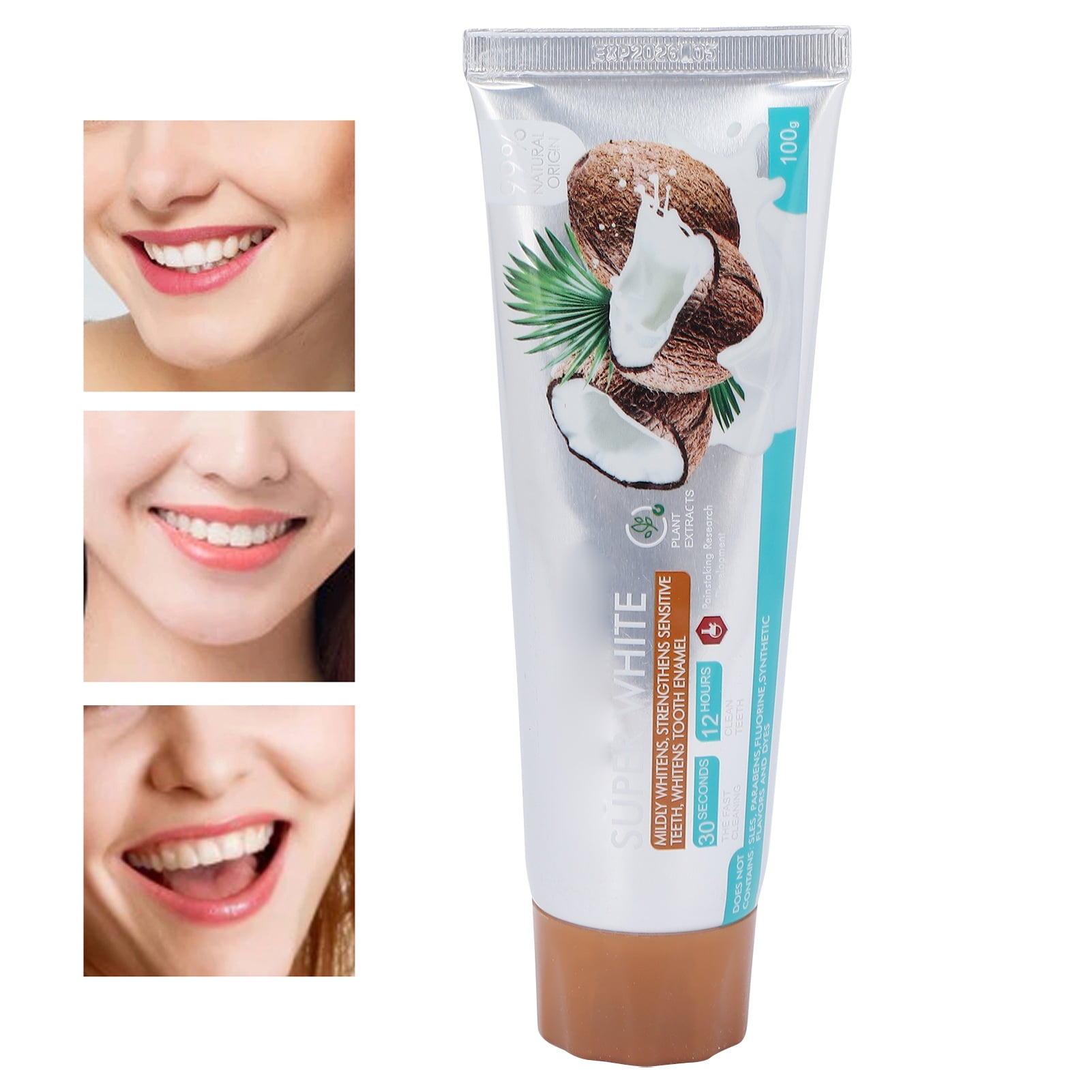 EZSPTO Organic Toothpaste,Disaar Toothpaste Natural Coconut Repairing