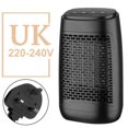 thumbnail image 3 of Monstrate 1200W Calentador de espacio de escritorio portátil Ventilador de aire caliente ajustable para habitación interior Electrodomésticos No.03 UK Plug, 3 of 6