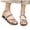 Black, variant on Women Rhinestone Flat Slide Sandals Roman Style Soft Non Slip Sole Plus Size Spring Summer Beach Casual Shoes,Gold