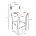 thumbnail image 3 of Home Square 25" Bonded Leather Counter Barstool in Red - Set of 2, 3 of 5