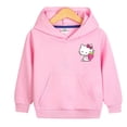 thumbnail image 4 of Hello Kitty-suéter con capucha para niña, suéter con estampado de dibujos animados de algodón puro, Top deportivo cómodo e informal, ropa para bebé, 4 of 5