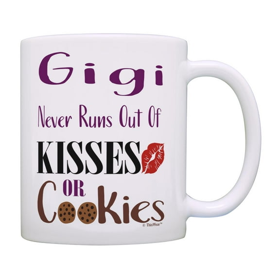 ThisWear Gigi Gift Gigi Never Runs Out of Cookies Coffee Mug