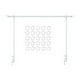 thumbnail image 1 of Soporte de barra sobre la mesa con abrazadera, fondo de fiesta de mesa, versátil, decoración, Blanco, 1 of 9