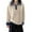 F87-Beige, variant on FYDUU Womens Sweaters Knit Tops Pullover Sweater With Detachable Collar Denim Blend Loose Fit Knitted Top Casual Shirt Style Comfortable Soft Yarn Women Fashion Sweaters