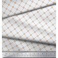 thumbnail image 3 of Soimoi Silk Fabric Dot & Floral Small Printed Craft Fabric by The Yard 42 Inch Wide, 3 of 3