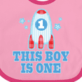 thumbnail image 4 of Inktastic 1st Birthday Boy Rocket Ship Boys Baby Bib, 4 of 4