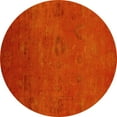 thumbnail image 1 of Ahgly Company Indoor Round Oriental Yellow Industrial Area Rugs, 8' Round, 1 of 4
