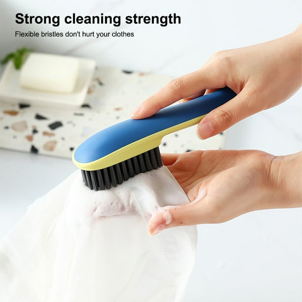 Shoe Cleaning Brush Long Handle Bathroom Plastic Clothes Laundry Scrubber Household Dirt Removal Scrubbing Green