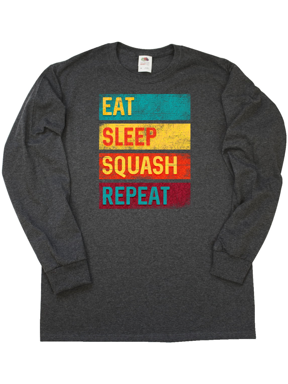 Mens T-Shirt Repeat Sleep Eat Squash 