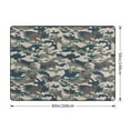 thumbnail image 2 of Area Rugs For Living Room Decor - Green Camouflage Print Soft Anti Slip Throw Washable Rugs 5x7 For Bedroom, Indoor Carpet For Bedroom Living Room 80x58In, 2 of 7
