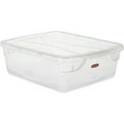 Clever Store Snap-Lid Container, 13 3/8 x 16 7/8 x 5 3/8, 15 qt, Clear RUB3Q24CLE